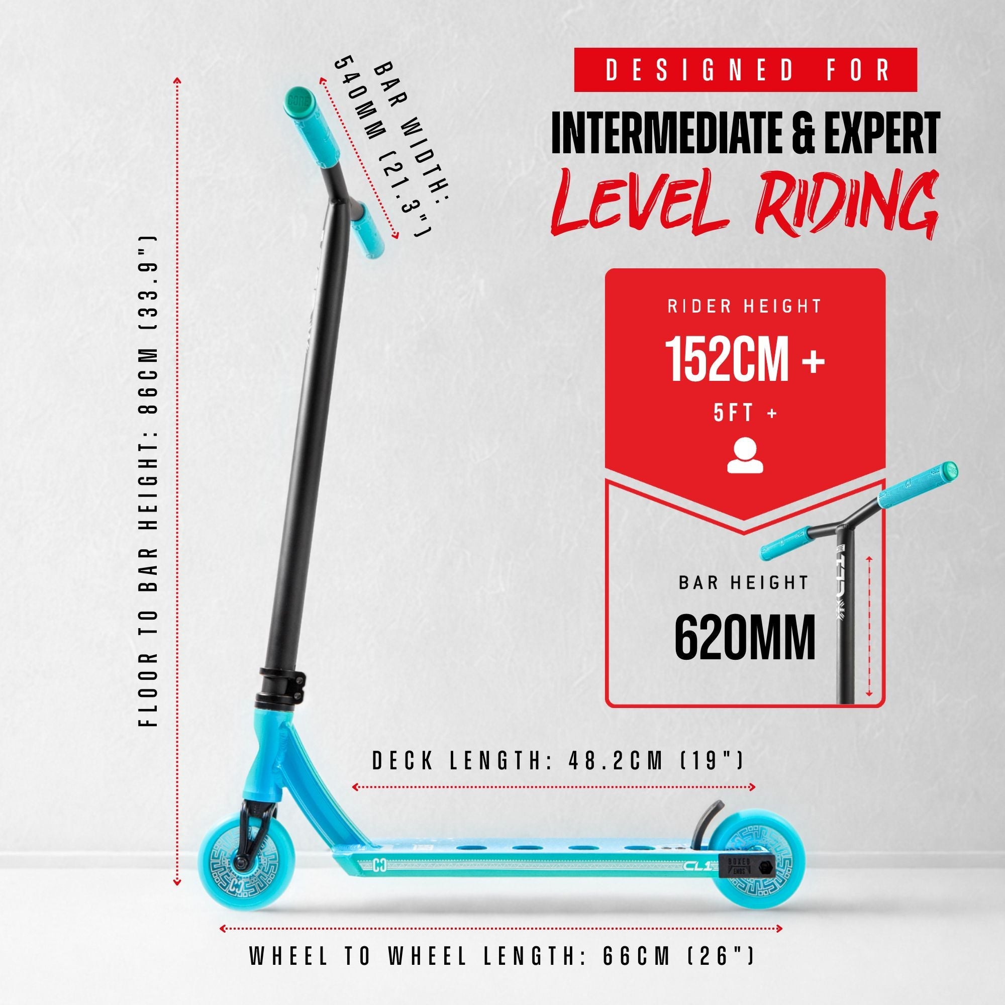 CORE CL1 Complete Stunt Scooter - Turtlesent