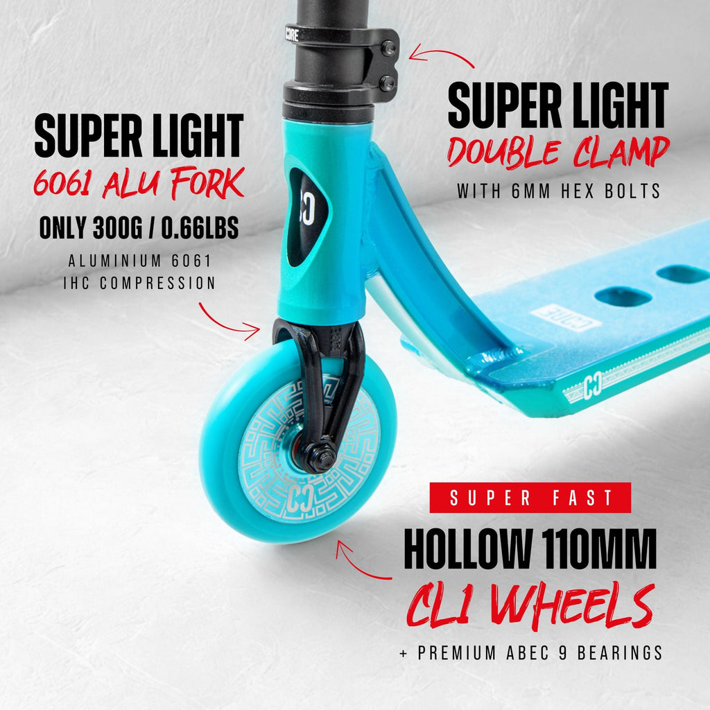 CORE CL1 Complete Stunt Scooter - Turtlesent