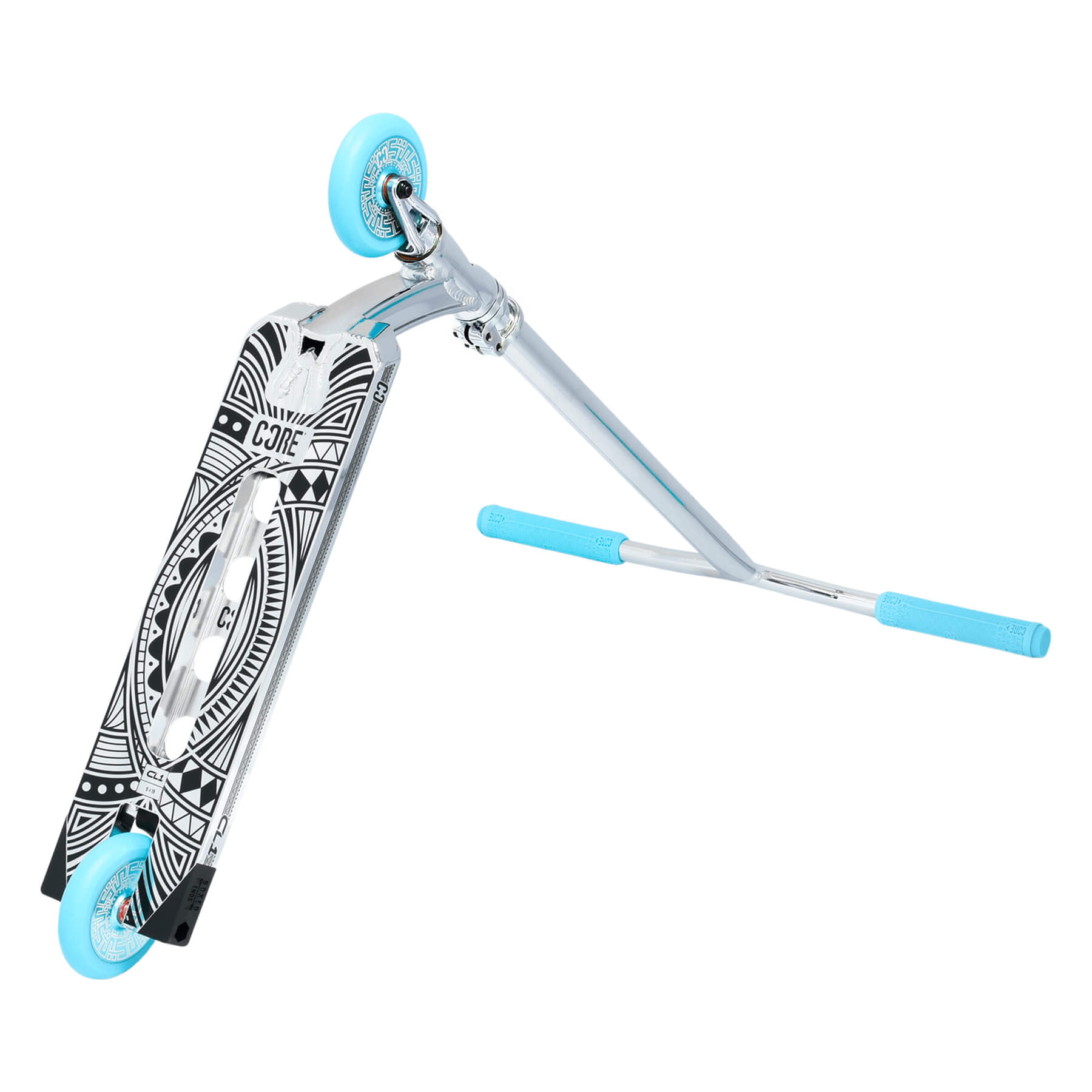 CORE CL1 Complete Stunt Scooter – Chrome/Teal